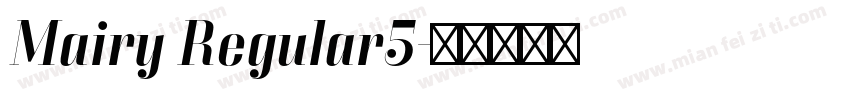 Mairy Regular5字体转换